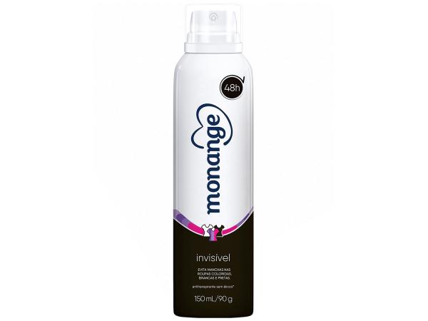 Tudo sobre 'Desodorante Aerosol Antitranspirante Feminino - Monange Invisível 150ml'