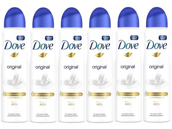 Tudo sobre 'Desodorante Aerosol Antitranspirante Unissex - Dove Original 150ml Cada 6 Unidades'