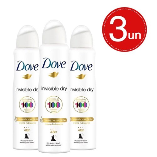 Desodorante Aerosol Dove Invisible Dry Leve 3 Pague 2