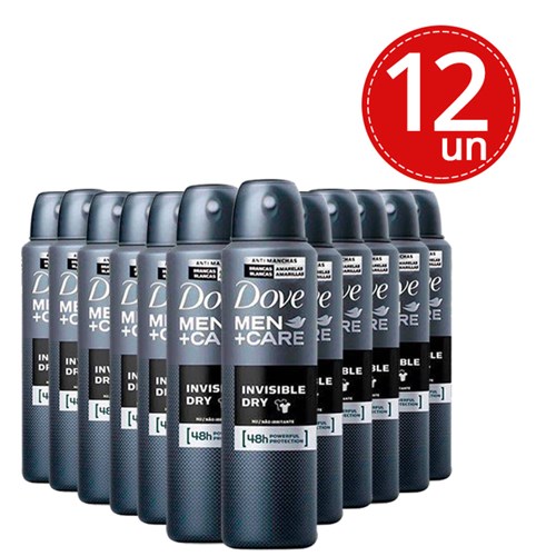 Desodorante Aerosol Dove Men Invisible Dry 89G/150Ml Leve 12 Pague 8