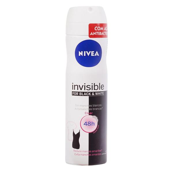 Desodorante Aerosol Nivea Invisible Black e White 150Ml