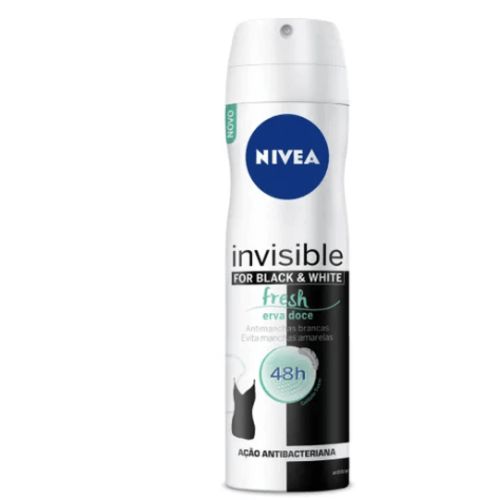 Desodorante Aerosol Nivea Invisible For Black e White Fresh 150 Ml