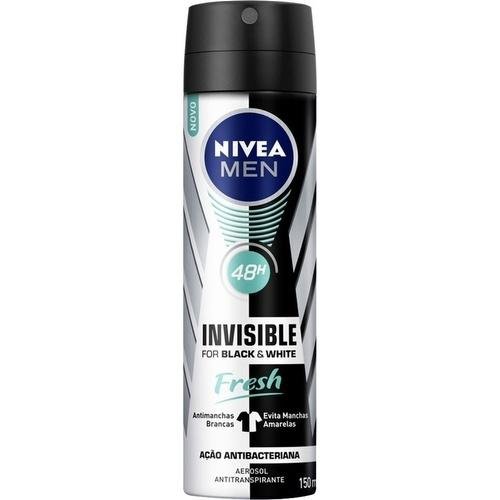Desodorante Aerosol Nivea Invisible For Black White Fresh 150ml