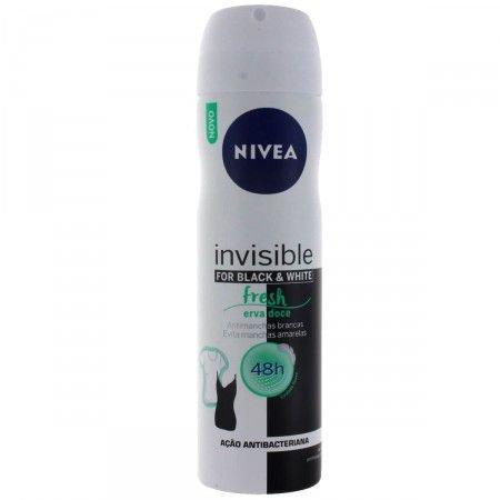 Desodorante Aerosol Nivea Invisible For Black White Fresh 150ml