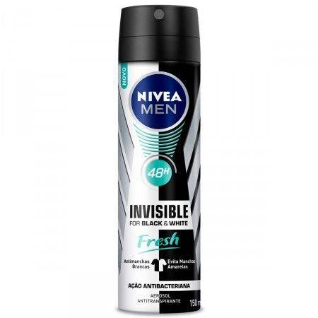 Desodorante Aerosol Nivea Invisible For Black White Fresh