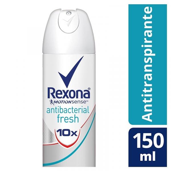 Desodorante Aerosol Rexona Antibacterial Fresh Feminino 150ml/90g
