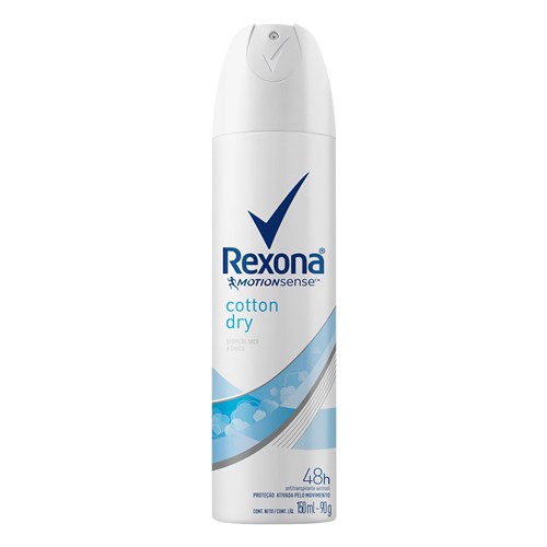 Desodorante Aerosol Rexona Motion Sense Cotton Dry Feminino 150Ml/90G