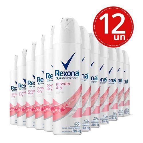 Tudo sobre 'Desodorante Aerosol Rexona Powder Dry Rosa 150ml/90g 12 Unidades'