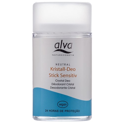 Desodorante Alva Stick Kristall Sensitivo Vegano 120g