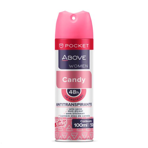 Tudo sobre 'Desodorante Antitranspirante Above Women Pocket Candy 100ml'