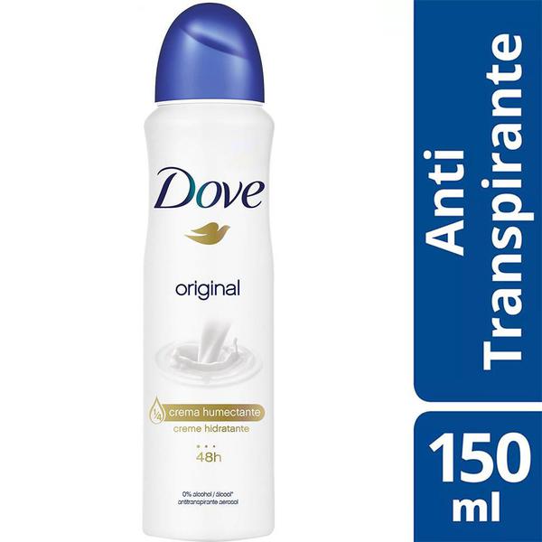 Desodorante Antitranspirante Aerosol Dove Original 48h 150mL