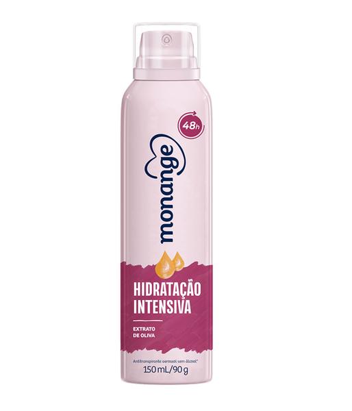 Desodorante Antitranspirante Aerosol Hidratação Intensiva Feminino 150ml Monange - 1 Unidade
