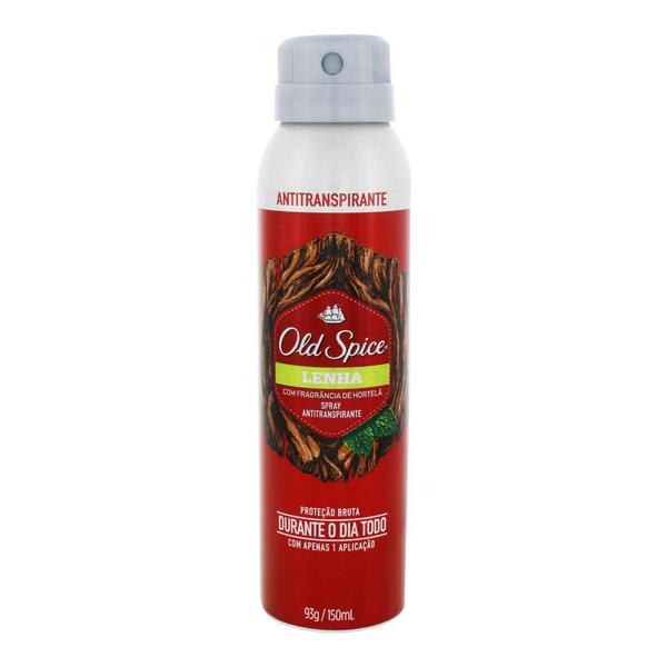 Desodorante Antitranspirante Aerosol Old Spice Lenha 150ML