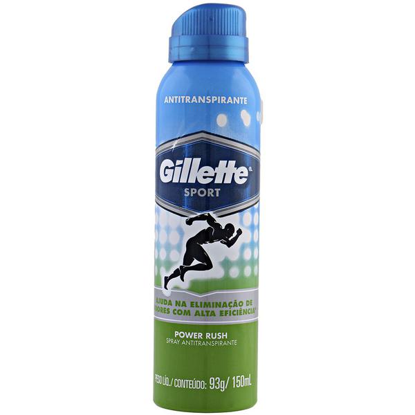 Desodorante Antitranspirante Aerosol Power Rush - 93g - Gillette