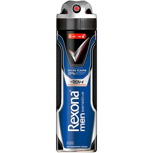 Tamanhos, Medidas e Dimensões do produto Desodorante Antitranspirante Aerosol Rexona Men Skin Care Sensitive 150ml