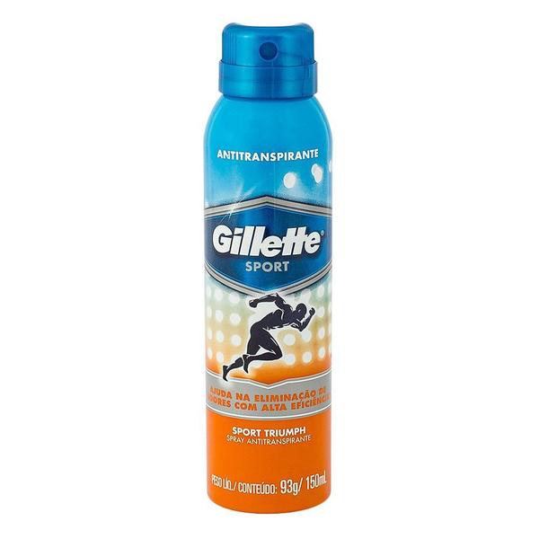Desodorante Antitranspirante Aerosol Sport Triumph - 150ml - Gillette