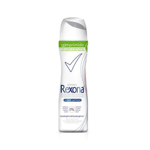 Desodorante Antitranspirante Aerossol Rexona Sem Perfume 85ml