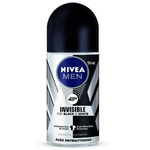 Desodorante Antitranspirante Roll On Nivea Invisible For Black & White Nivea Men 50ml