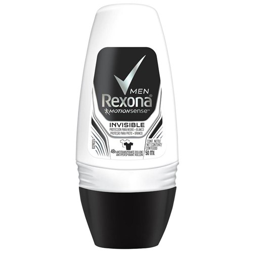 Desodorante Antitranspirante Roll On Rexona Men Invisible Masculino 50ml
