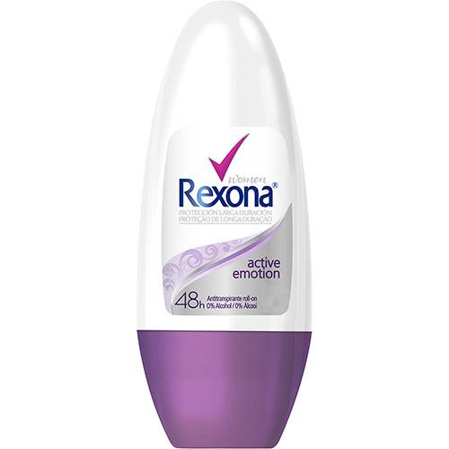 Tamanhos, Medidas e Dimensões do produto Desodorante Antitranspirante Roll On Rexona Women Active Emotion 50ml