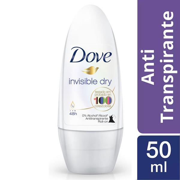 Desodorante Antitranspirante Rollon Dove Invisible Dry 50ml