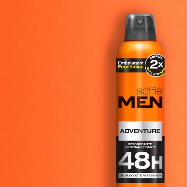 Desodorante Antitranspirante Soffie Men Adventure Aerosol