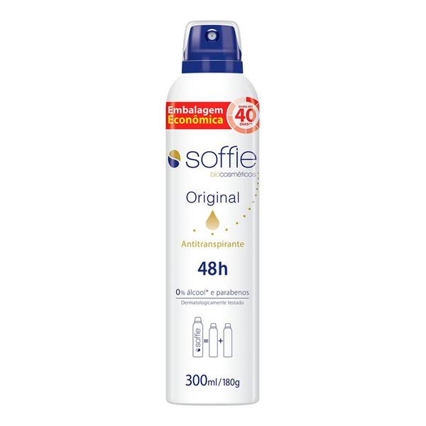 Desodorante Antitranspirante Soffie Original 48h com Fragrância - 300ml