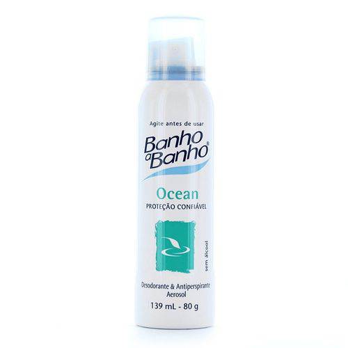 Tudo sobre 'Desodorante Banho a Banho Aerosol Ocean 139ml'