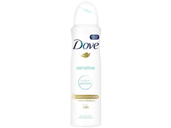 Desodorante Dove Aerosol Antitranspirante Unissex - Sem Perfume Sensitive 150ml