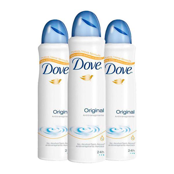 Desodorante Dove Original Aerosol 150ml - 12 Unidades