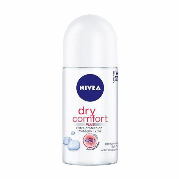 Desodorante Dry Comfort Plus Roll-on Nivea 50 Ml - 12 Unidades