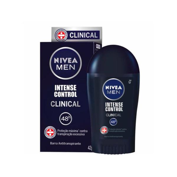 Desodorante em Barra Antitranspirante Intense Control Clinical Men 48h - Nivea