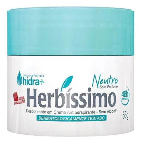 Desodorante em Creme Herbíssimo Neutro 55 Gramas