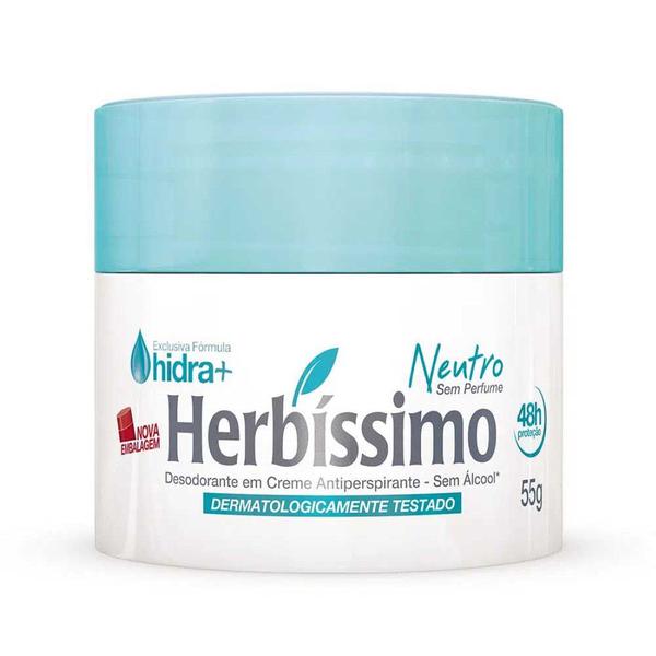 Desodorante em Creme Neutro 55g - Herbíssimo