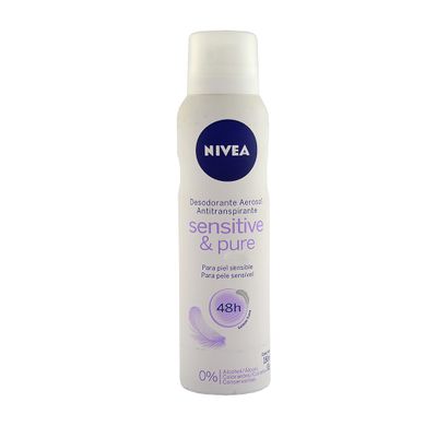 Desodorante Feminino Aerosol Sensitive & Pure 48h 150ml - Nivea