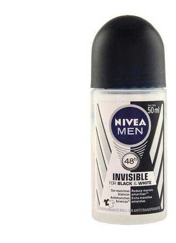 Desodorante Masculino Roll-on Invisible Black & White Nivea