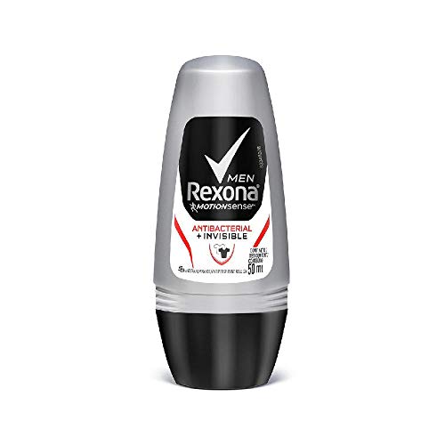 Desodorante Men Roll On Antibacterial e Invisible 50 G, Rexona