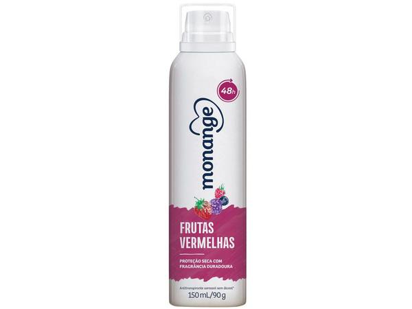 Desodorante Monange Frutas Vermelhas Aerosol - Antitranspirante Feminino 150ml