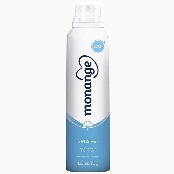 Desodorante Monange Sensível Sem Perfume Aerosol - 150ml