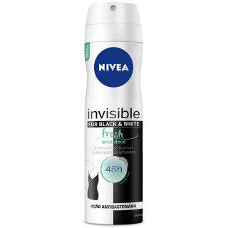 Desodorante Nivea Aerosol Invisible For Black White Fresh - 150mL