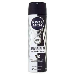 Desodorante Nivea For Men Invisible For Black e White Aerosol 150Ml