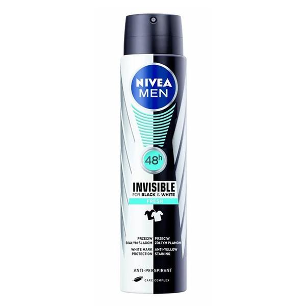 Desodorante Nivea Invisible Black White Fresh Aerosol - 150ml