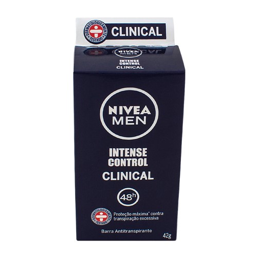 Desodorante Nivea Men Clinical Intense Control Stick Antitranspirante 48h com 42g