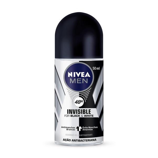 Desodorante Nivea Men Invisible Black White Power 24h Rollon