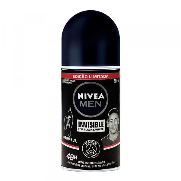 Desodorante Nivea Men Invisible For Black White Roll-on Antitranspirante 48h com 50ml