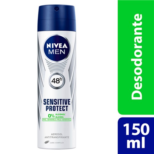 Desodorante Nivea Men Sensitive Protect Aerosol Antitranspirante 48h 150ml