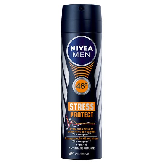 Desodorante Nívea Men Stress Protect Aerossol 150ml.