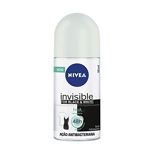 Desodorante Nivea Roll-On Black&White Fresh Feminino 50ml, Nivea
