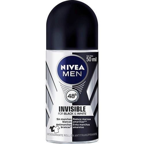 Desodorante Nivea Roll On Invisible Black& White Masculino