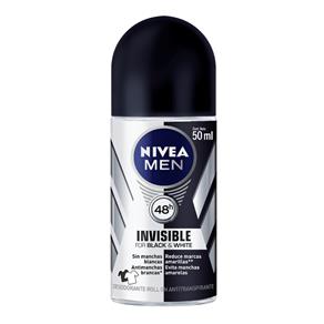 Desodorante Nivea Roll On Masculino Black&White Power 50Ml